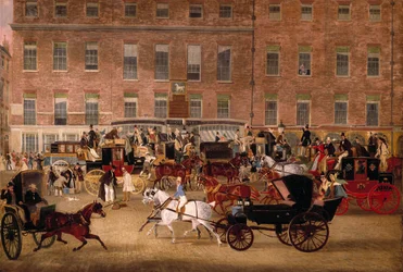 Hatchetts - la bodega White Horse, Piccadilly por James Pollard