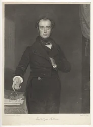 Joseph Rayner Stephens, por James Posselwhite según Benjamin