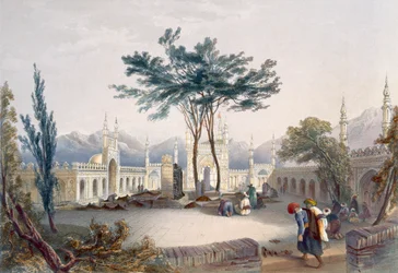 Mezquita de Goolaum Hoossein Huzrut-Jee, el Gran Profeta de los Afganos, y las tumbas de los reyes en Kandahar, lámina 30 de 