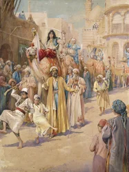 Procesión de boda árabe por El Cairo