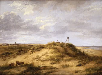 Escena costera cerca de Winterton, c.1830 (óleo sobre tabla)