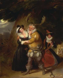 Falstaff en el roble de Herne, de "Las alegres comadres de Windsor", Acto V, Escena v