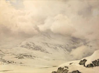Un mundo de nieve y nubes