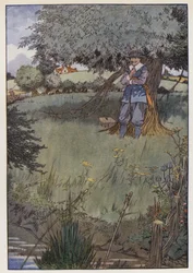 Ilustración de The Compleat Angler de Izaak Walton