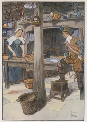 Ilustración de The Compleat Angler de Izaak Walton