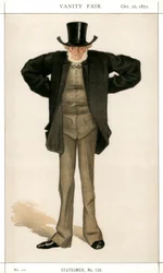 Newcastle on Tyne, Joseph Cowen, político británico, 1872