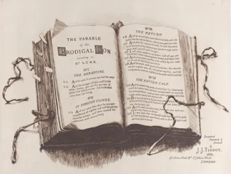 La parábola del hijo pródigo: Frontispicio, 1882