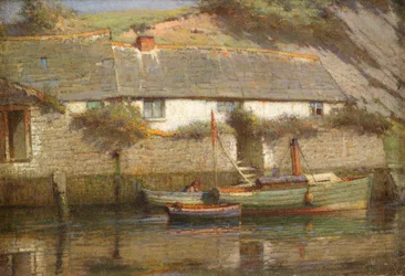 Una cabaña junto al río