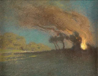 La Zarza Ardiente (Pastel)