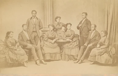Carte-de-visite de los Jubilee Singers