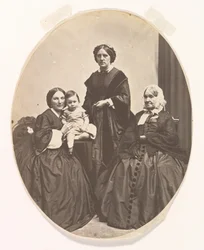 Cuatro generaciones, ca. 1860