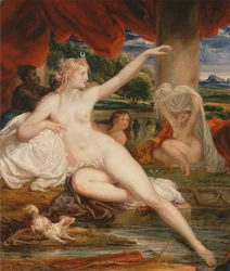 Diana en el baño