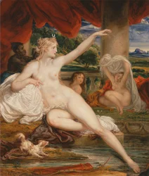 Diana en el baño