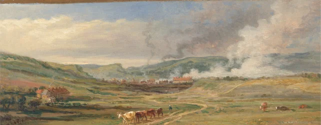 Paisaje cerca de Swansea, Gales del Sur