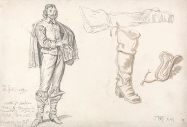 Estudios según el Retrato de Arthur Goodwin de Anthony van Dyck