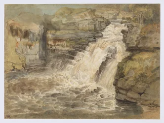 Las cataratas del Clyde después de una inundación