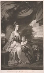 La duquesa de Buccleuch con su hija, Lady Mary Scott