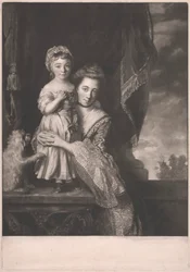 Margaret Georgiana, Vizcondesa de Spencer y su hija