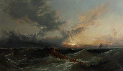 La señal, c.1860 (óleo sobre lienzo)