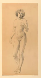 Desnudo femenino de pie