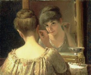 La coqueta, c.1885
