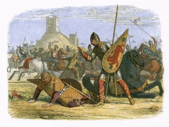 Robert hiriendo a su padre, el rey Guillermo I