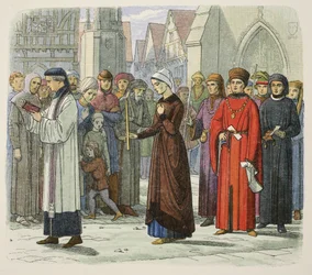 La duquesa de Gloucester hace penitencia
