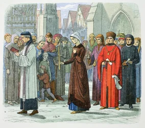 La duquesa de Gloucester hace penitencia, 1441, 1864
