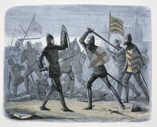 El sitio de Calais, Francia, 1346-1347, 1864