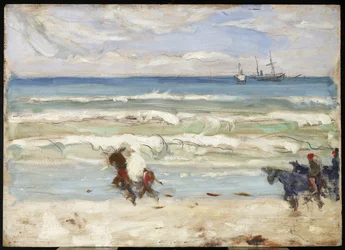 Escena de playa, Tánger, c.1911