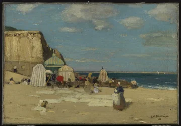 La playa, Saint-Malo, hacia 1900