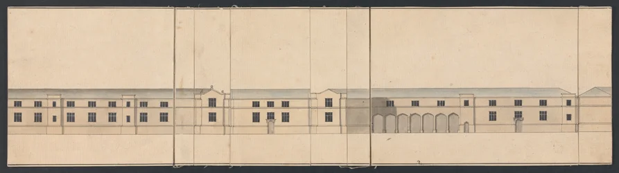 Cobham Hall, Kent: alzado de las caballerizas