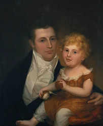 Retrato del Dr. Samuel Simes y su hija, Mary Jane
