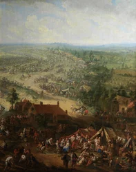 Detalle de Excavación del canal de Gante (óleo sobre lienzo)