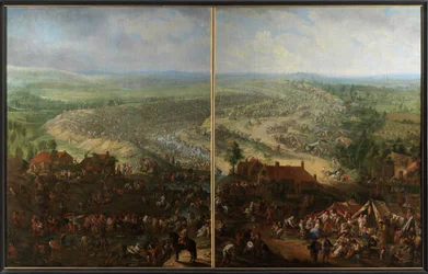 Excavación del canal de Gante (óleo sobre lienzo)