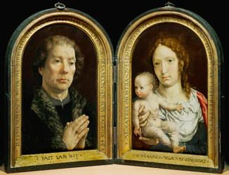 Díptico de Carondelet. Izquierda: Jean Carondelet...