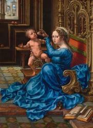 Virgen con el Niño, c.1532 (óleo sobre tabla)