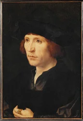 Retrato masculino (pintura sobre madera de roble)