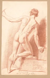 Desnudo masculino de pie, visto desde atrás (3er premio 1811)