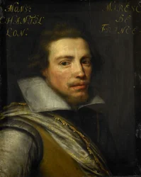 Retrato de Gaspard de Coligny III, c.1609-1633 (óleo sobre tabla)