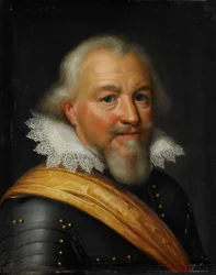Retrato de Jan el Medio, c.1610-1620 (óleo sobre tabla)