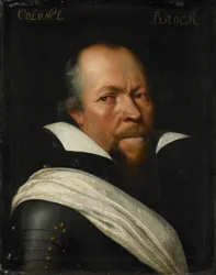 Retrato de Sir William Brog, c.1609-1733 (óleo sobre tabla)