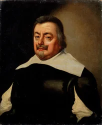Retrato de un hombre con coraza, siglo XVII