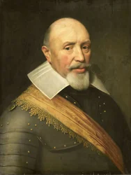Retrato de un oficial, c.1610-1620 (óleo sobre tabla)