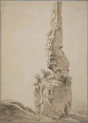 Ruinas en un paisaje