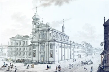 Iglesia de los Hibernianos (Franciscanos Irlandeses) y Calle Hiberniana, 1781