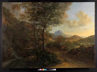 Paisaje italiano, con Monte Socrate, 1635-1641
