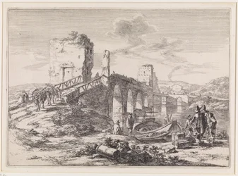 Paisaje con puente, el Ponte Molle