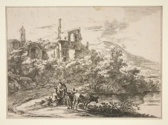 Las dos vacas cerca del río, Tivoli