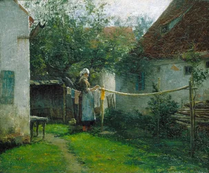 Wash Day (óleo sobre lienzo)